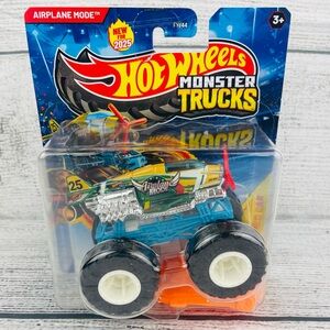 Hot Wheels Monster Trucks 1:64 Scale Airplane Mode Toy Truck - NEW